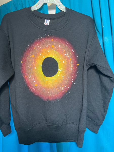Kids Black Hole Glow Pullover Sweatshirt