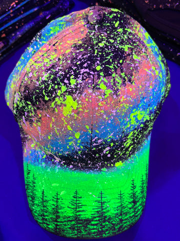 Hidden Orca Glow in the Dark Galaxy Hat