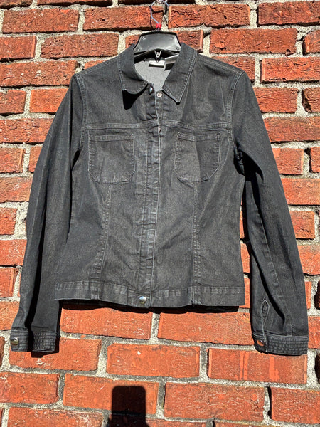 Blue & Pink Galaxy Glow in the Dark Jean Jacket - Hand Painted, Upcycled Women's Denim Jacket