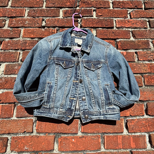 Green Galaxy Glow in the Dark Jean Jacket - Hand Painted, Upcycled Women's Denim Jacket