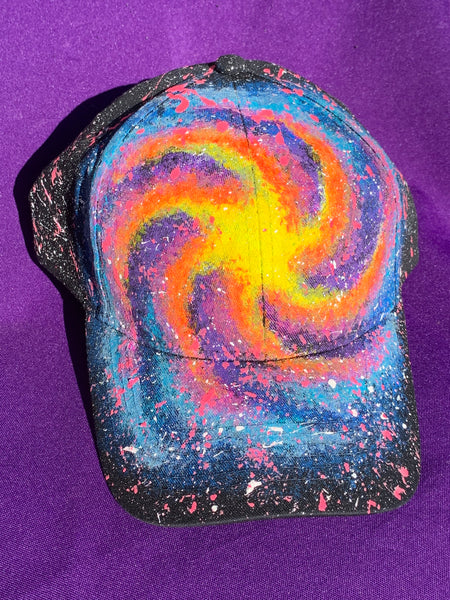 Spiral Galaxy Glow in the Dark Hat