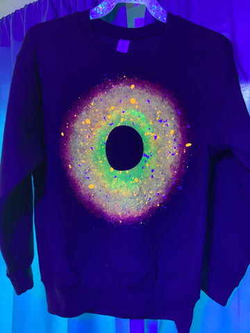 Kids Black Hole Glow Pullover Sweatshirt