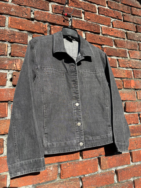 Sunset Galaxy Glow in the Dark Jean Jacket - Hand Painted, Upcycled Women's Denim Jacket