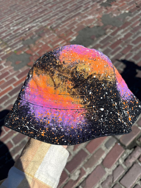 Purple and Orange - Glow in the Dark Bucket Hat