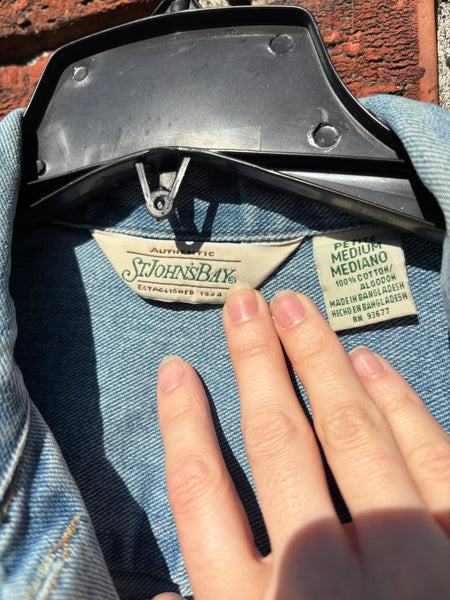 Purple & Orange Galaxy Glow in the Dark Jean Jacket - Hand Painted, Upcycled Women's Denim Jacket