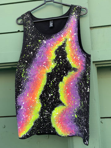 Glow Tank Top -Purple & Yellow