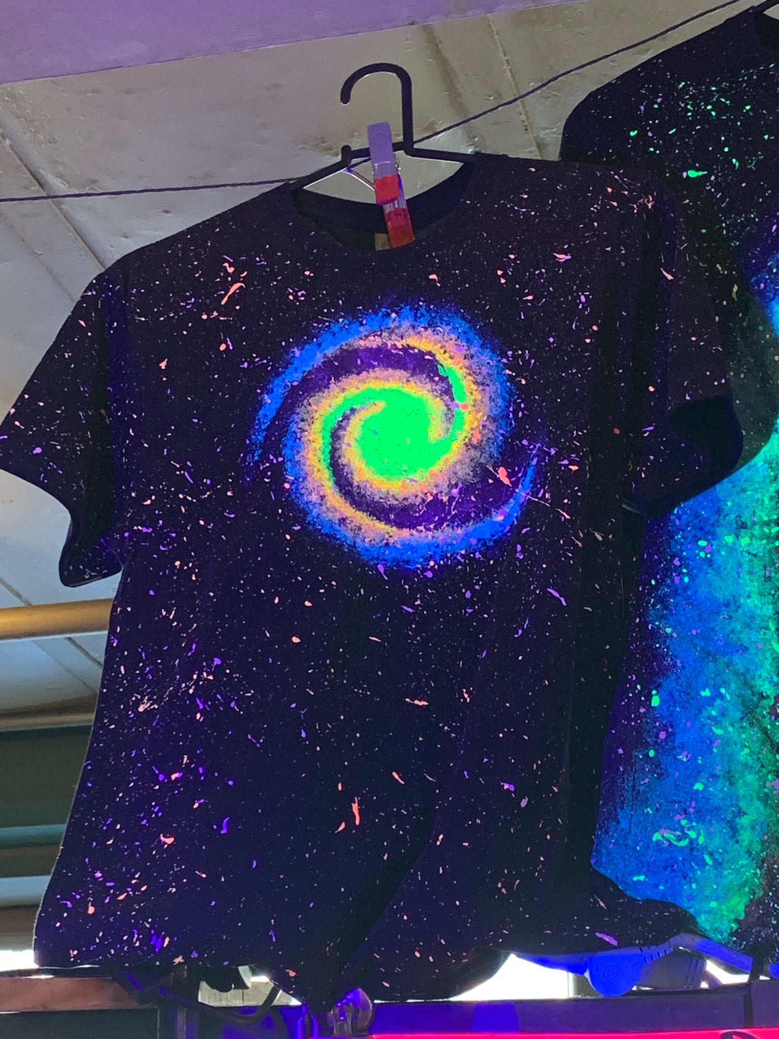 Kids Spiral Galaxy Tee Glow in the Dark