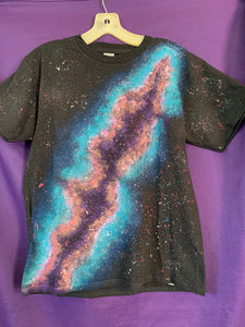 Adult Milky Way Galaxy Glow in the Dark Tee